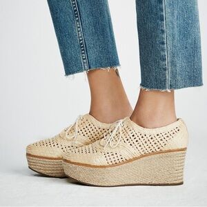 Free People x Schutz Jules Raffia Platform